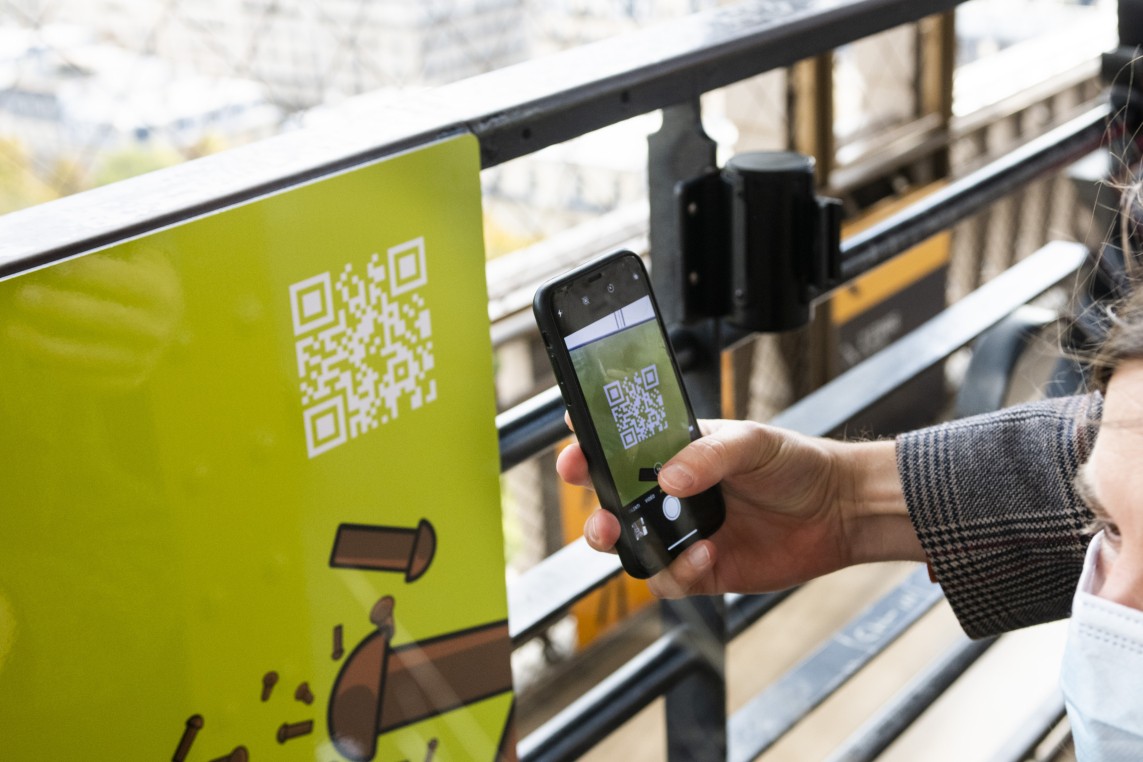 Código QR del recorrido infantil